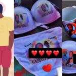 “Where una dey see this love?” – Reactions as boyfriend surprises babe with customized underwear featuring their faces