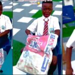 Mother replaces son’s school bag with sack of cement after losing it consecutively (Video)
