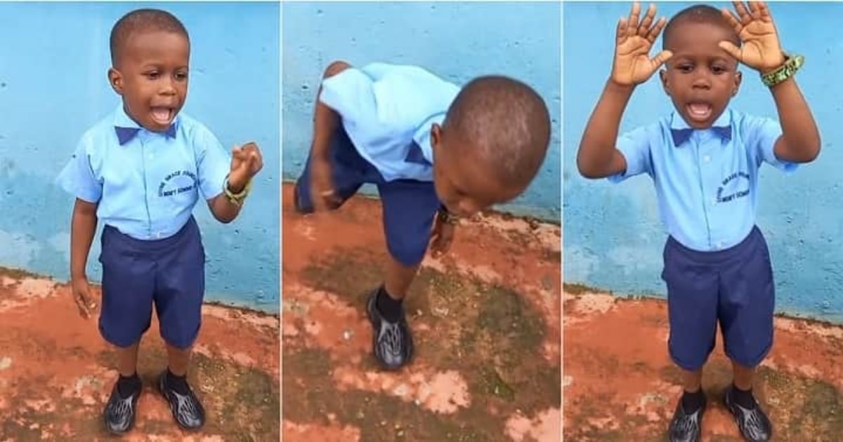 4-year-old pupil impresses netizens with exceptional speaking skills, leads like an adult on assembly ground (Video)
