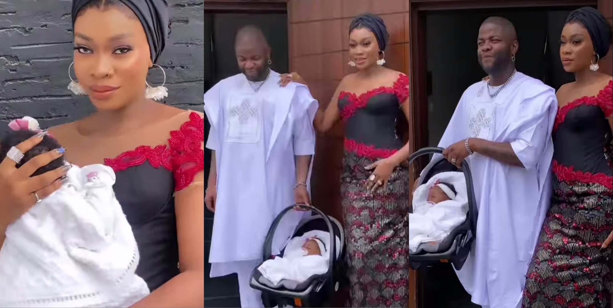Skales and wife dedicate their child to God (Video)