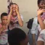 "Una never even start university" - Secondary school girls cause commotion on the road after writing last exams (Video)