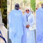 Fans gush over striking resemblance between Mercy Aigbe and her husband, Kazim Adeoti