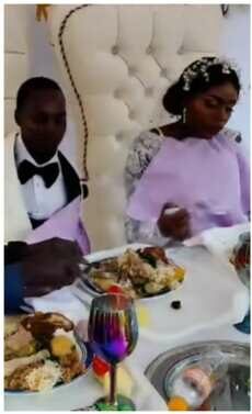 Video of groom feeding bride with his leg goes viral