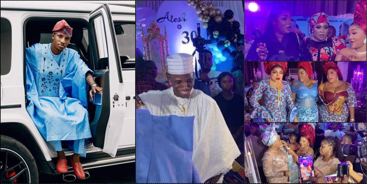 Bobrisky, Mercy Aigbe, others storm Alesh Sanni’s 30th birthday party (Video)