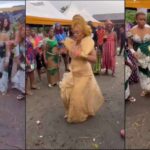 Bride steals the show on traditional wedding day with spectacular dance (Video)