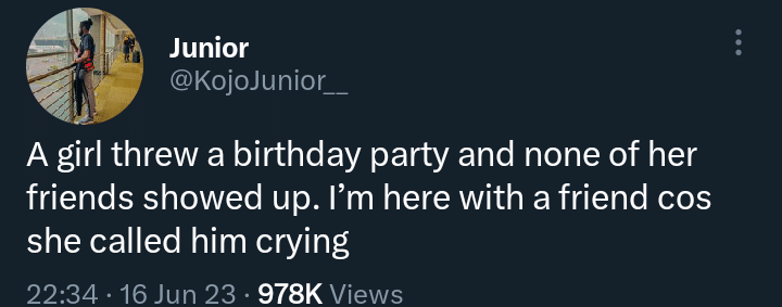 "Nobody likes her" - Nigerian lady in tears after organizing birthday party and nobody attended