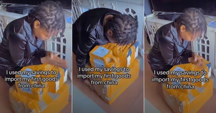 Lady who used all her savings to import goods from China in tears