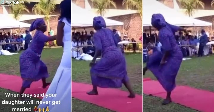 Mother dances crazily as daughter finally weds lover (Video)
