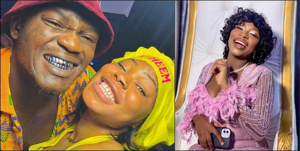 Portable's wife reacts after husband's 4th baby mama, Ashabi declares being happy to share their man