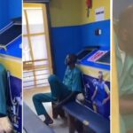 Reactions trail video of man thinking about his life in bet Centre after all his ticket cut (Video)
