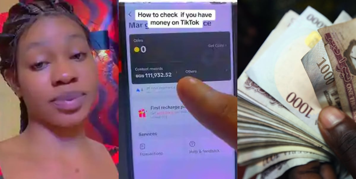 "Show us the way" - Lady flaunts N111,000 she made from Tiktok app (Video)