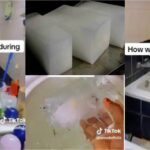 "This is how we bath in Dubai" - Nigerian lady reveals ice block bathing saves them from hot weather