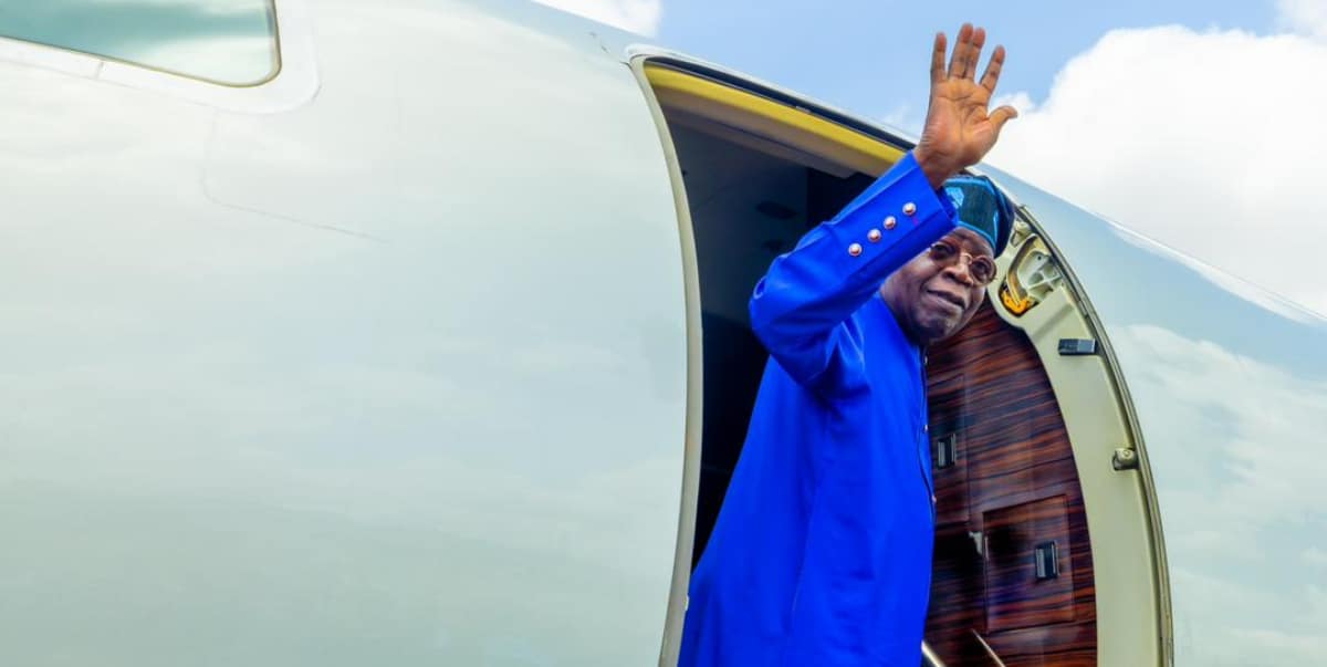 Tinubu departs France to London on private visit