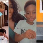 Tiwa Savage's 8-year-old son Jamil speaks French fluently