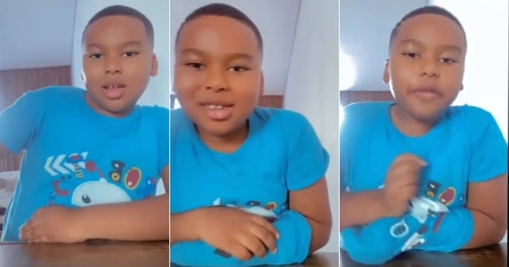 Tonto Dikeh's son Andre sends message to mum (Video)