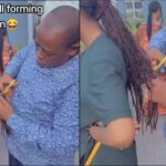 University staff publicly reduces student's hair to approved length (Video)