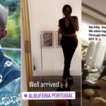 Video surfaces as Davido and his 6th babymama arrive in Portugal