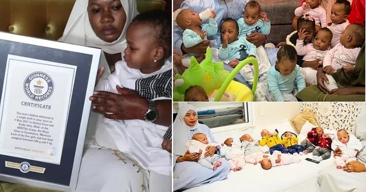 Woman breaks Guinness Records after giving birth to 9 babies