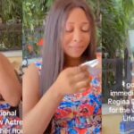 "I almost had heart attack" – Lady tears up as she sees Regina Daniels for first time (Video)