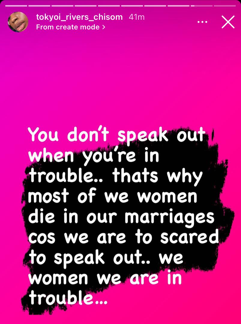 "Women die in marriages over fear to speak out" — Chisom Flower