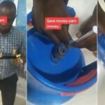 “My gas has lasted for 8 months” – Nigerian man shares tips after injecting special oil into gas cylinder (Video)