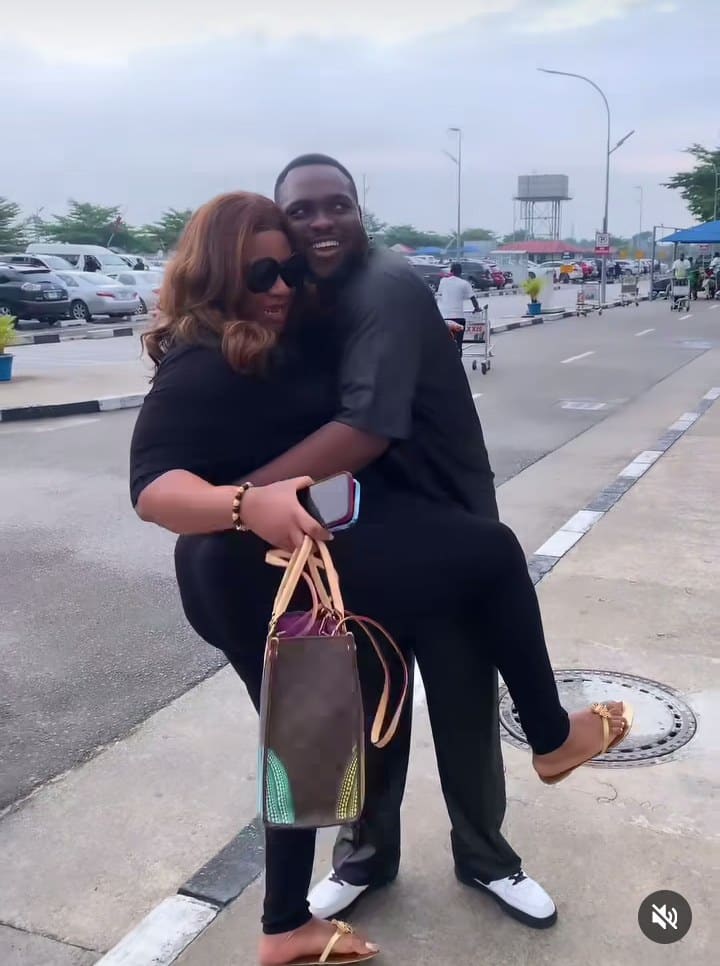 "From New York straight to Warri" – Nkechi Blessing reunites with her lover