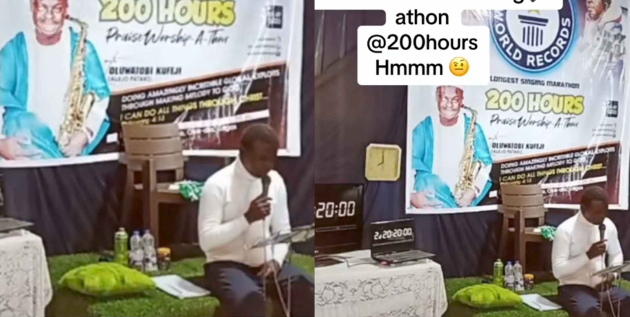 Nigerian man begins 200-hours sing-a-thon