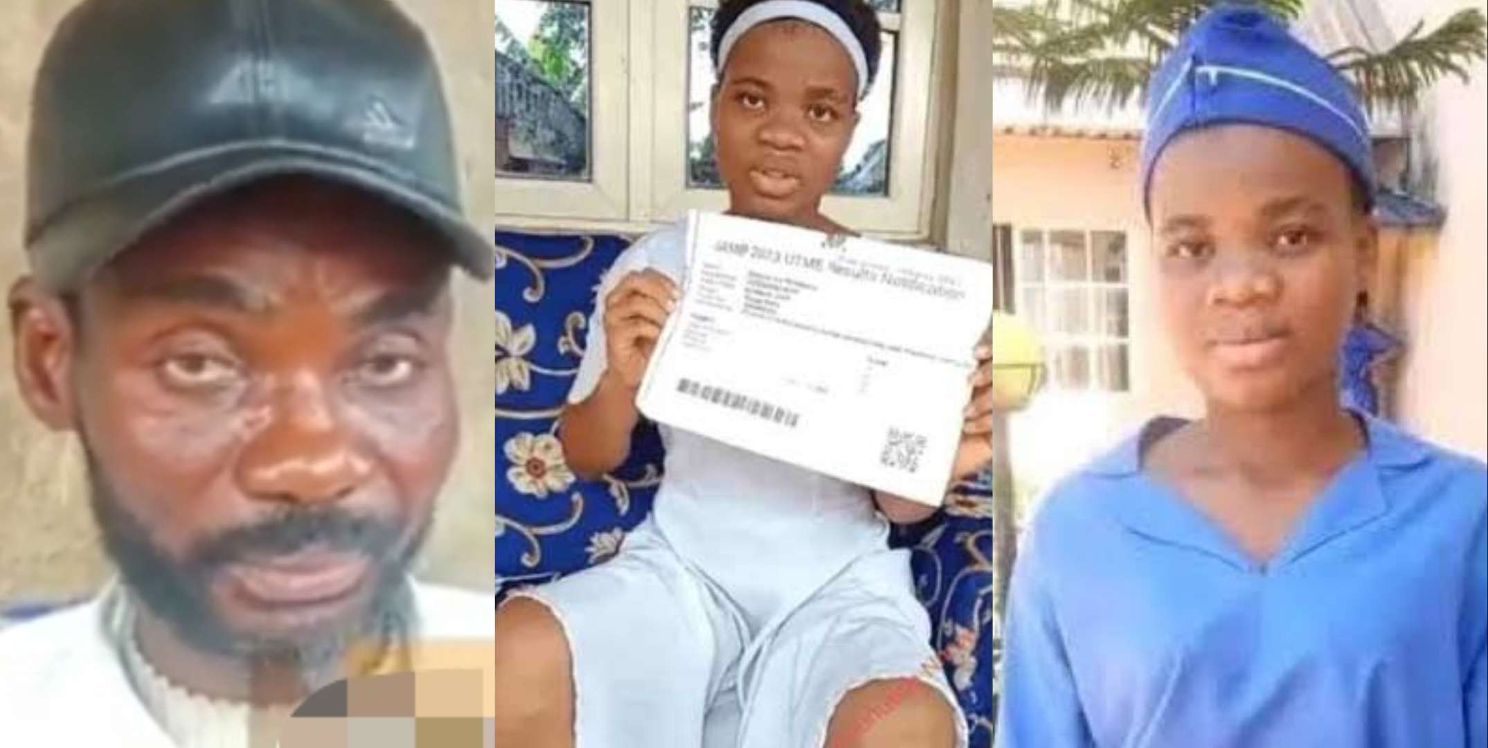 "She lied to me" – Mmesoma's dad apologizes to JAMB, Nigerians (Video)