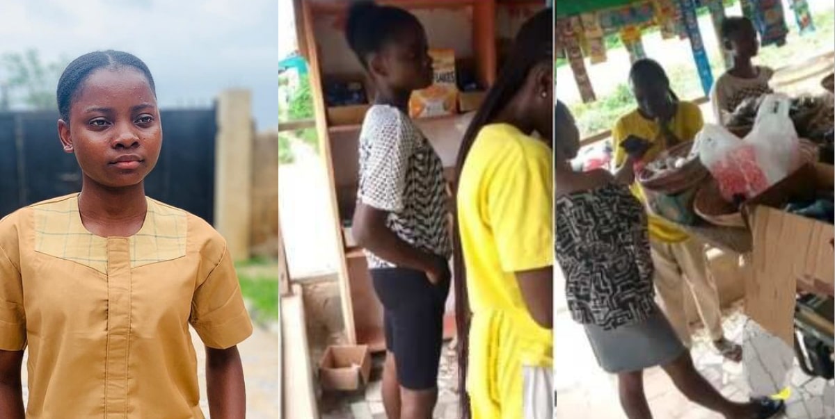 "Stop bullying her" — Netizens fume as Chef Dammy is filmed shopping at local store (Video)