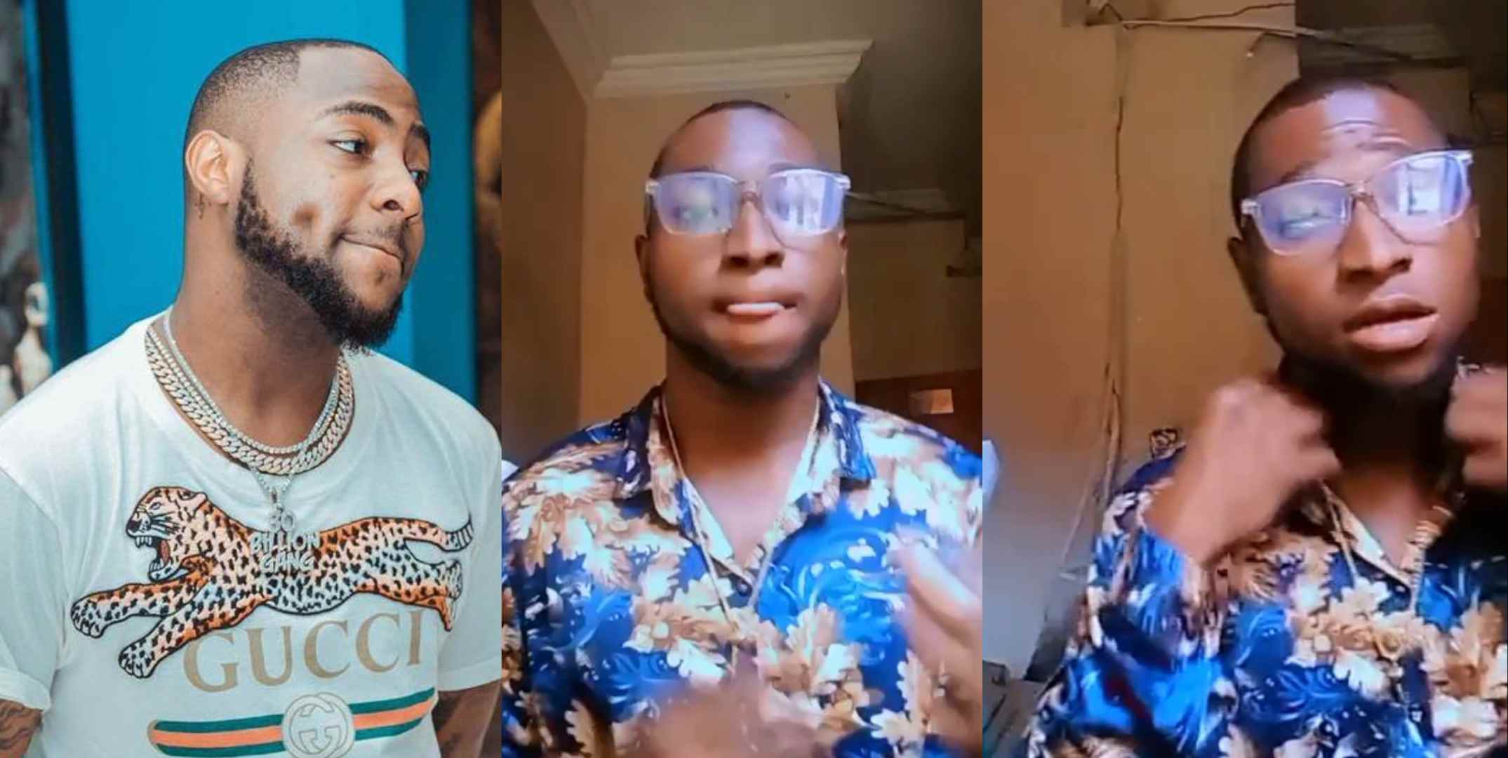 "This one na Davidon't" – Reactions as Davido's lookalike surfaces online (Video)