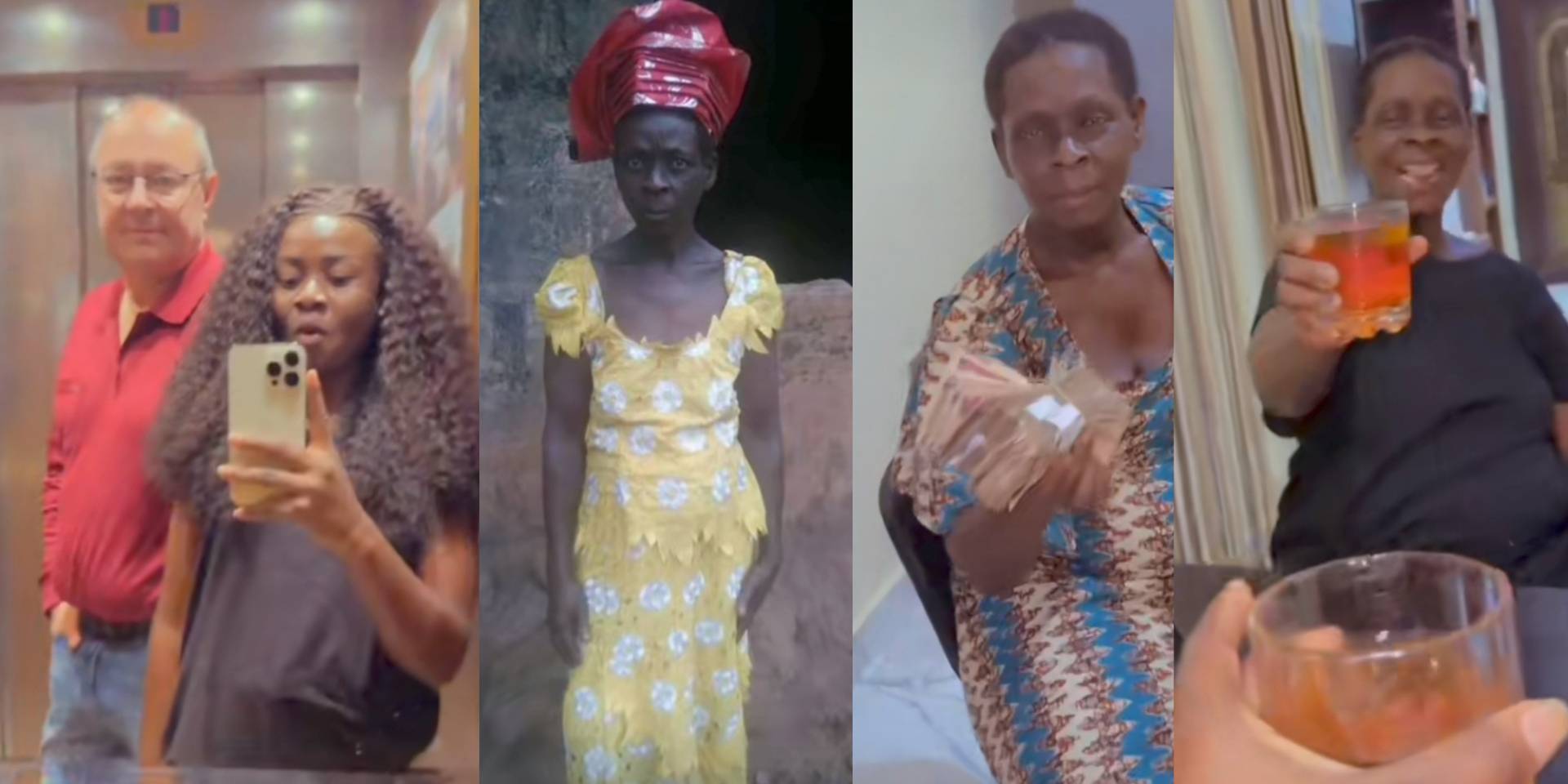 Lady upgrades mom's life after getting married to foreign lover [Video]