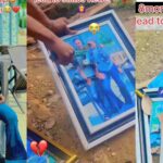 Man destroys photo frame of him and girlfriend after suffering heartbreak [Video]