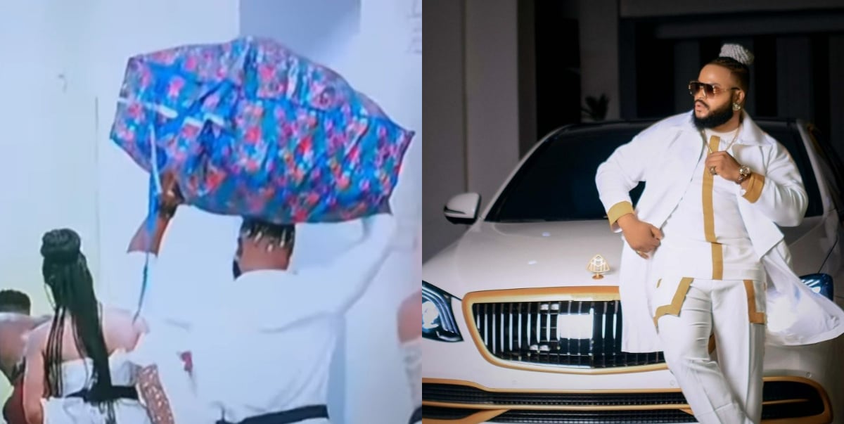 "Person wey buy Maybach no get money to buy suit case?" ― Netizens react to Whitemoney's ‘Ghana must go’ bag into BBNaija's house