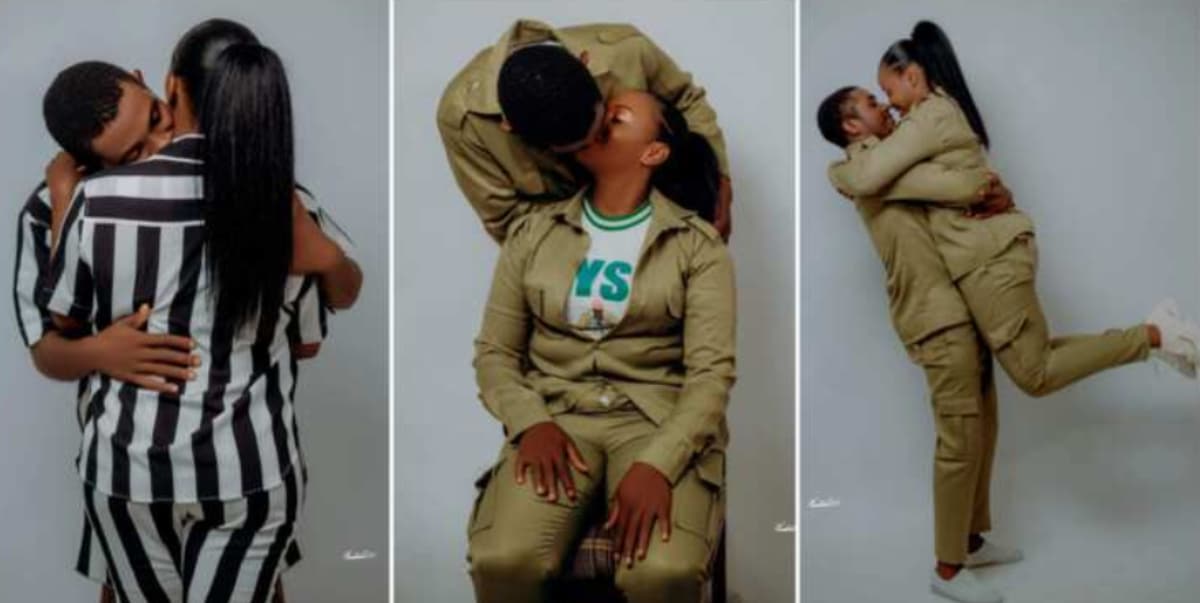 2 Corps members pre-wedding photoshoot takes the internet by storm