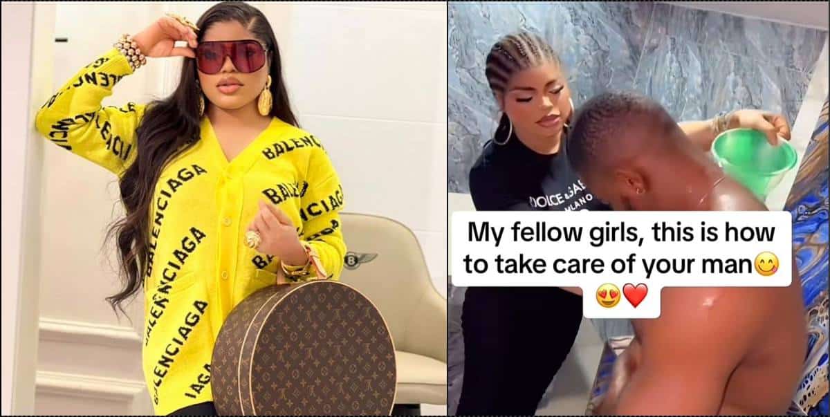 Bobrisky causes stir as he teaches women how to take care of men (Video)