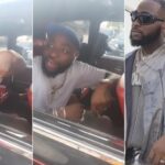 Davido reacts after a lady called him "Chioma's only husband'