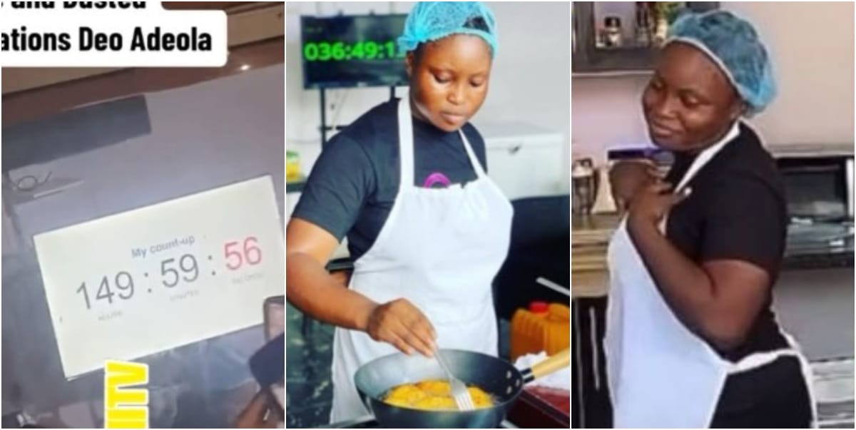 Jubilation as Ondo chef breaks Hilda Baci's record, cooks for 150 hours (Video)