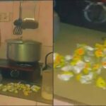 "Maggi-A-Thon" — Lady causes a stir as she cooks with over 10 seasoning cubes (Video)