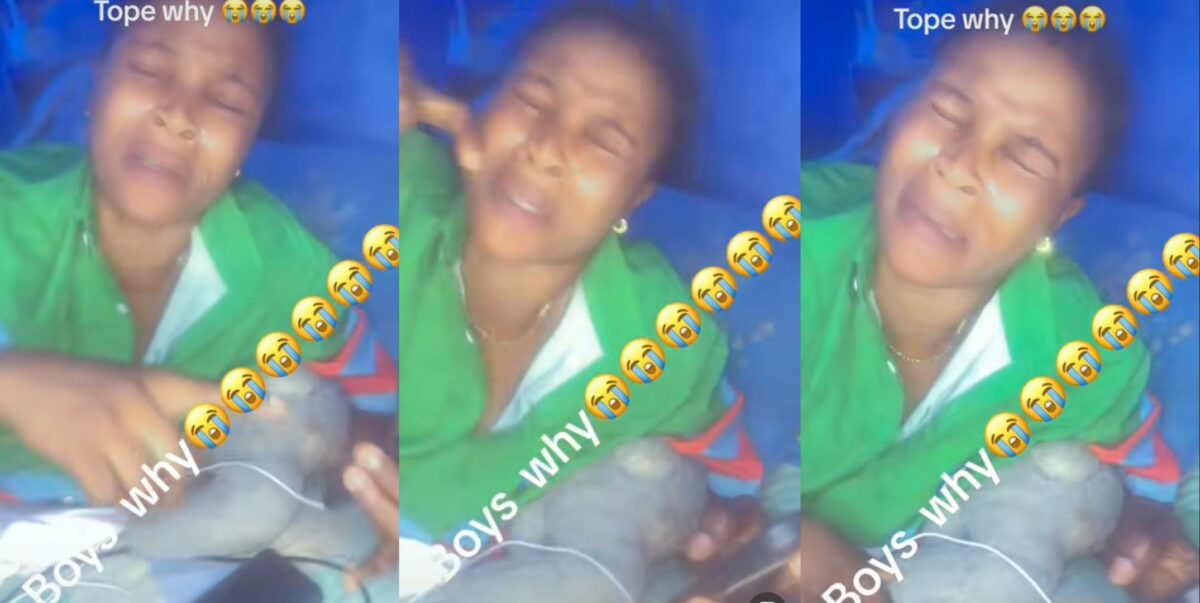 Lady places curses on boyfriend for dumping her after impregnating her (Video)