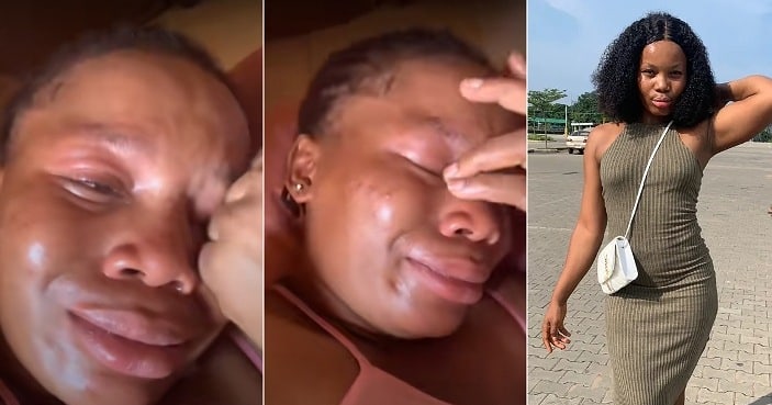 Lady who paid N2.5 million to visa agent breaks down in tears