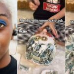 Lady's excited as she breaks piggy box, sees massive cash after months of saving (Video)