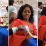 Man catches wife hiding pack of juice under table during occasion