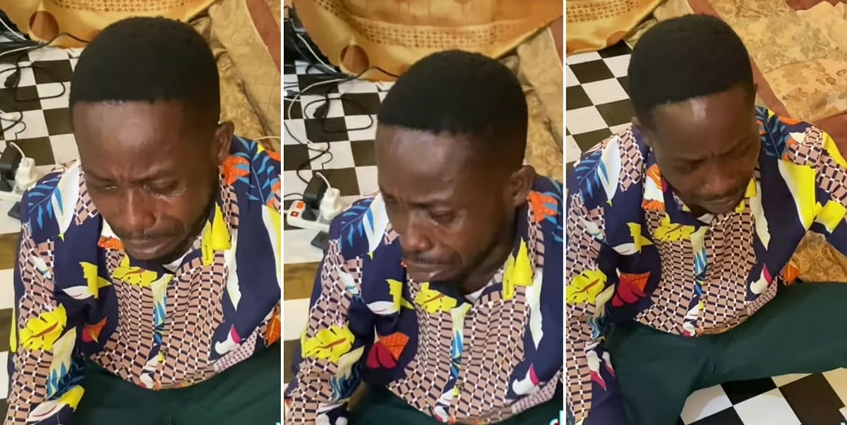 Man cries like a baby as lady he sponsored for 3 years dumps him because of her pastor