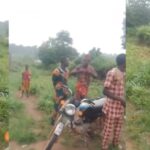 Man tied with rope after being caught trying to force himself on friend's wife in bush (Video)