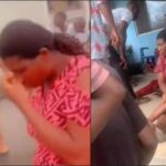 Mother of 6 parraded for allegedly having affair with neighbour (Video)