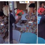 Nigerian female lecturer gets emotional as male student proposes to her