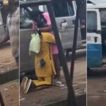 Nigerian man kneels in motor park to propose to his girlfriend