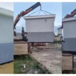 "Only land is needed" - Nigerian man unveils house that can be lifted and relocated anywhere (Video)