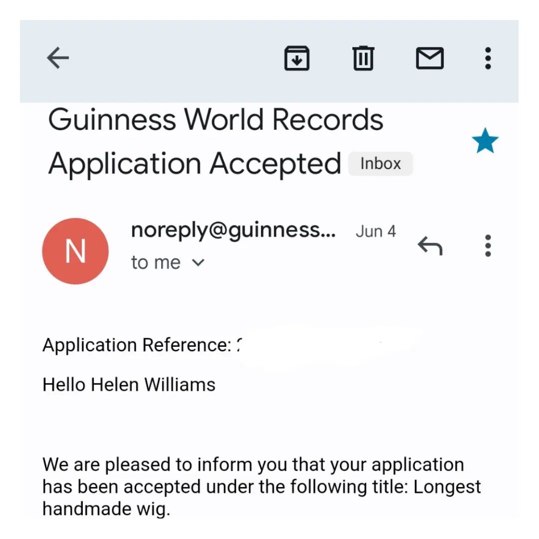 Nigerian Wigmaker, who got Guinness World Records approval to make Longest Handmade Wig sets date