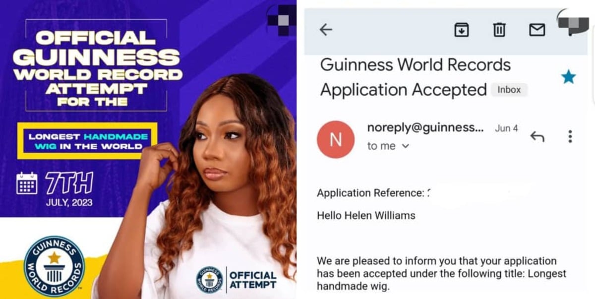 Guinness World Record Wig